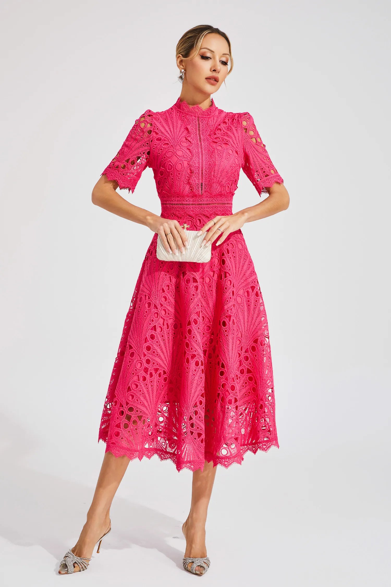 Aviana - Women's Elegant Lace Midi Dress - photo 1