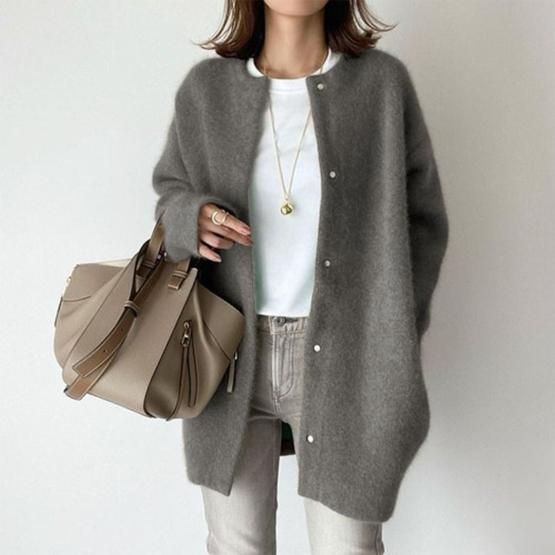 Kimberly - Cardigan invernale caldo ed elegante dalla vestibilità comoda