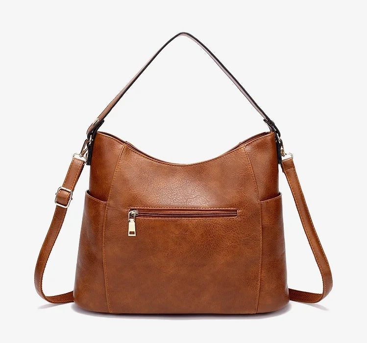 Raluca - Women's Shoulder Bag with Vintage Finish