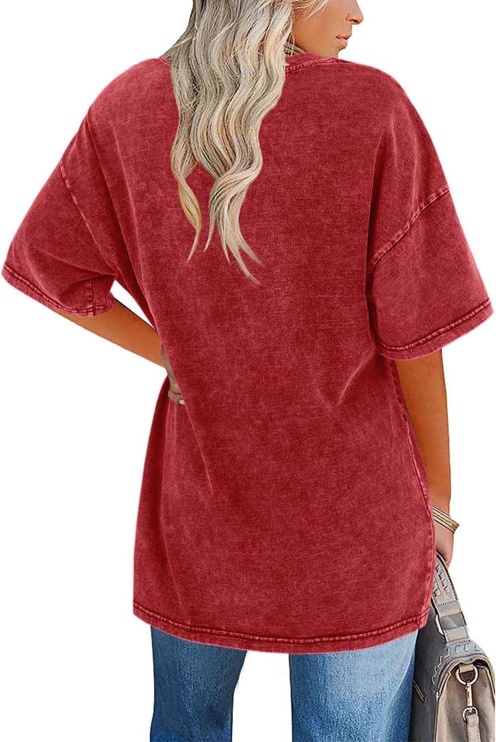 Women's Vintage T Shirt with Oversized Fit and Soft Fabric