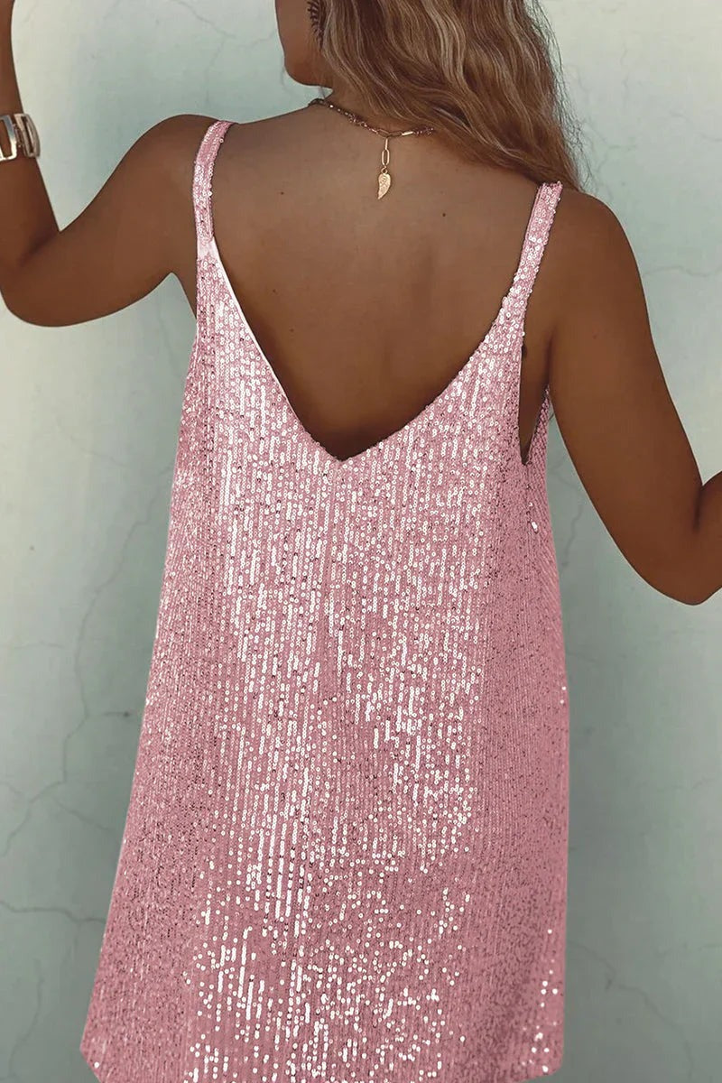 Sparkly Sequin Sleeveless Mini Dress for Women - photo 19