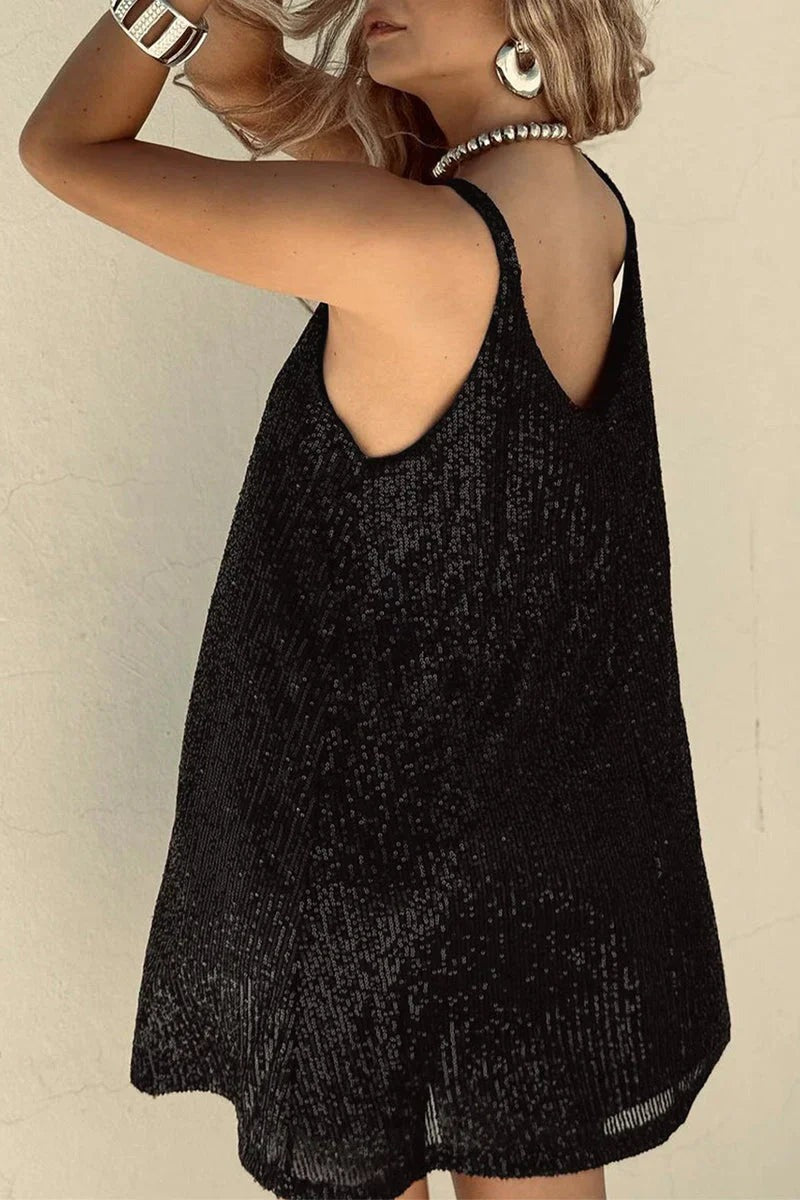 Sparkly Sequin Sleeveless Mini Dress for Women - photo 12