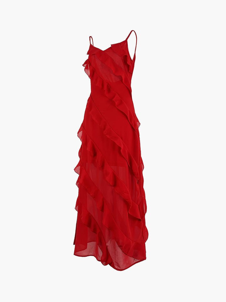Women's Ruffled Evening Gown for Formal Events - photo 6
