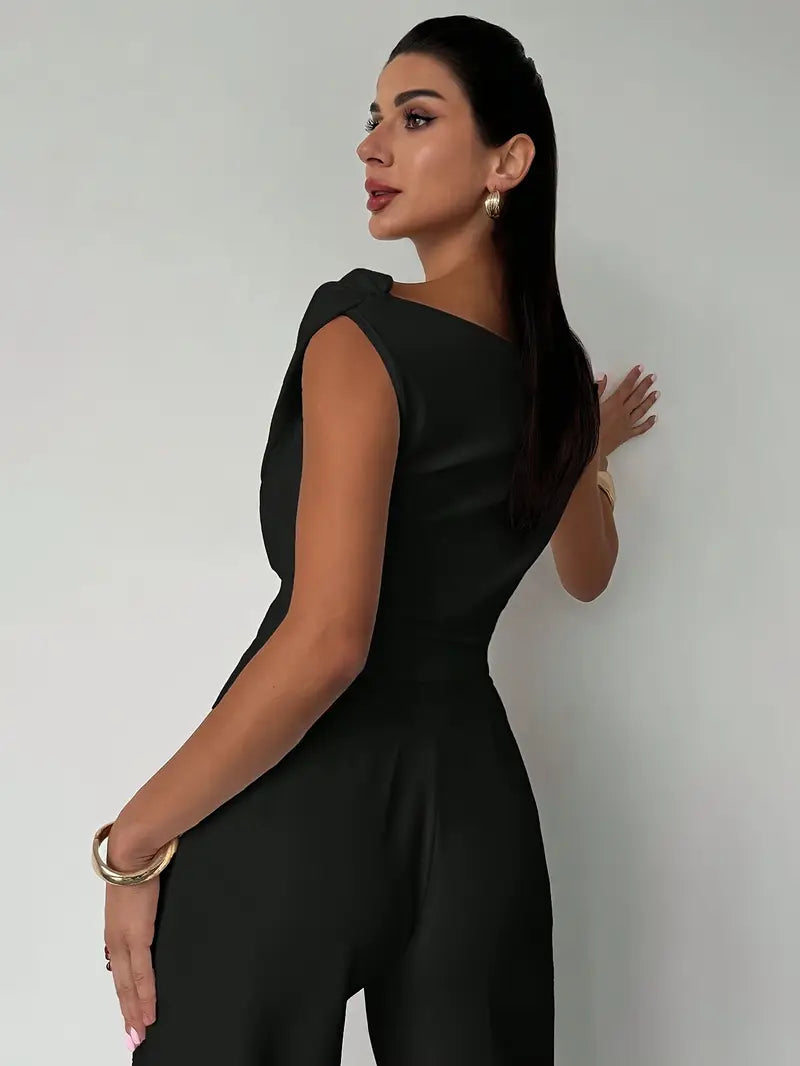 Women's Draped Shoulder Top for Evening Occasions - photo 14