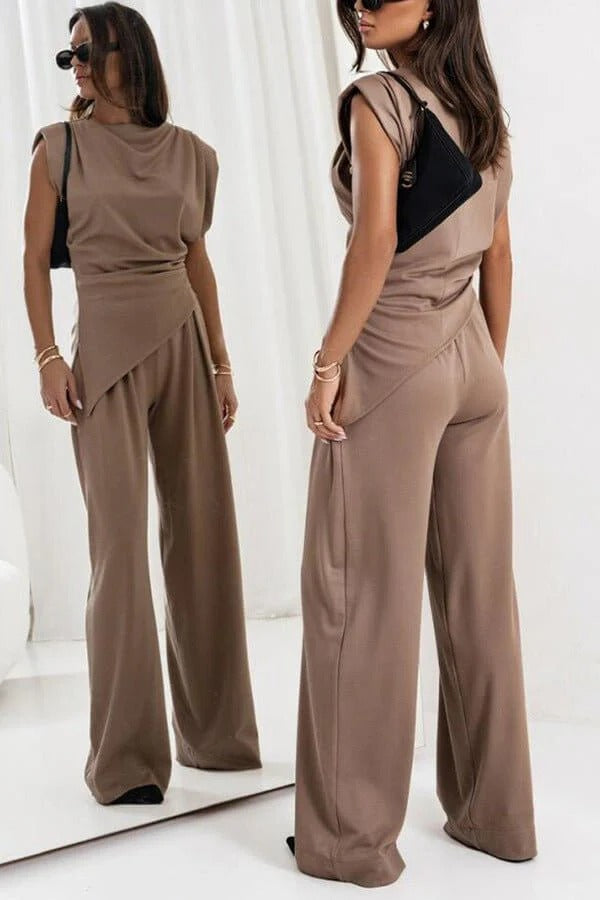 Women's Light Grey Two Piece Trouser Suit for Weddings and Work - photo 7