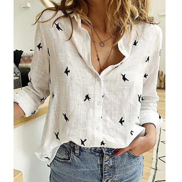 Women's Everyday Blouse with Comfortable Loose Fit - photo 9