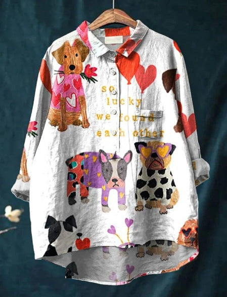 Madison - Blusa con stampa vivace (disponibile in taglie forti)