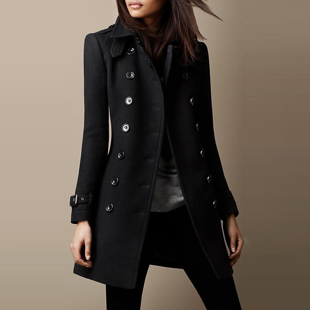 Victoria - Cappotto invernale doppiopetto da donna