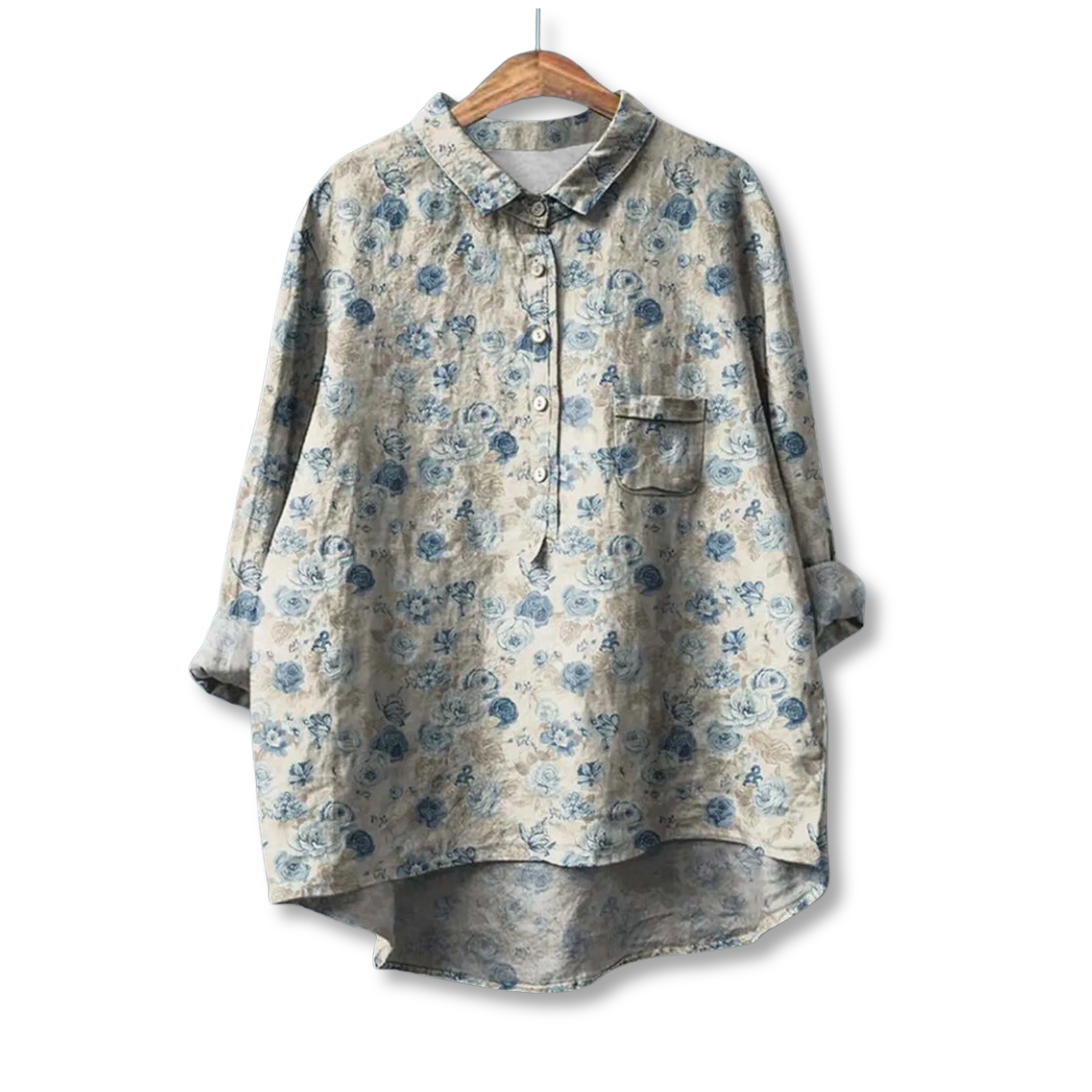 Women's Floral Print Shirt - photo 6