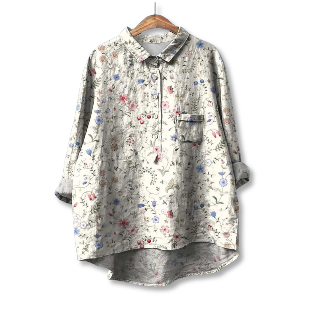 Women's Floral Print Shirt - photo 4