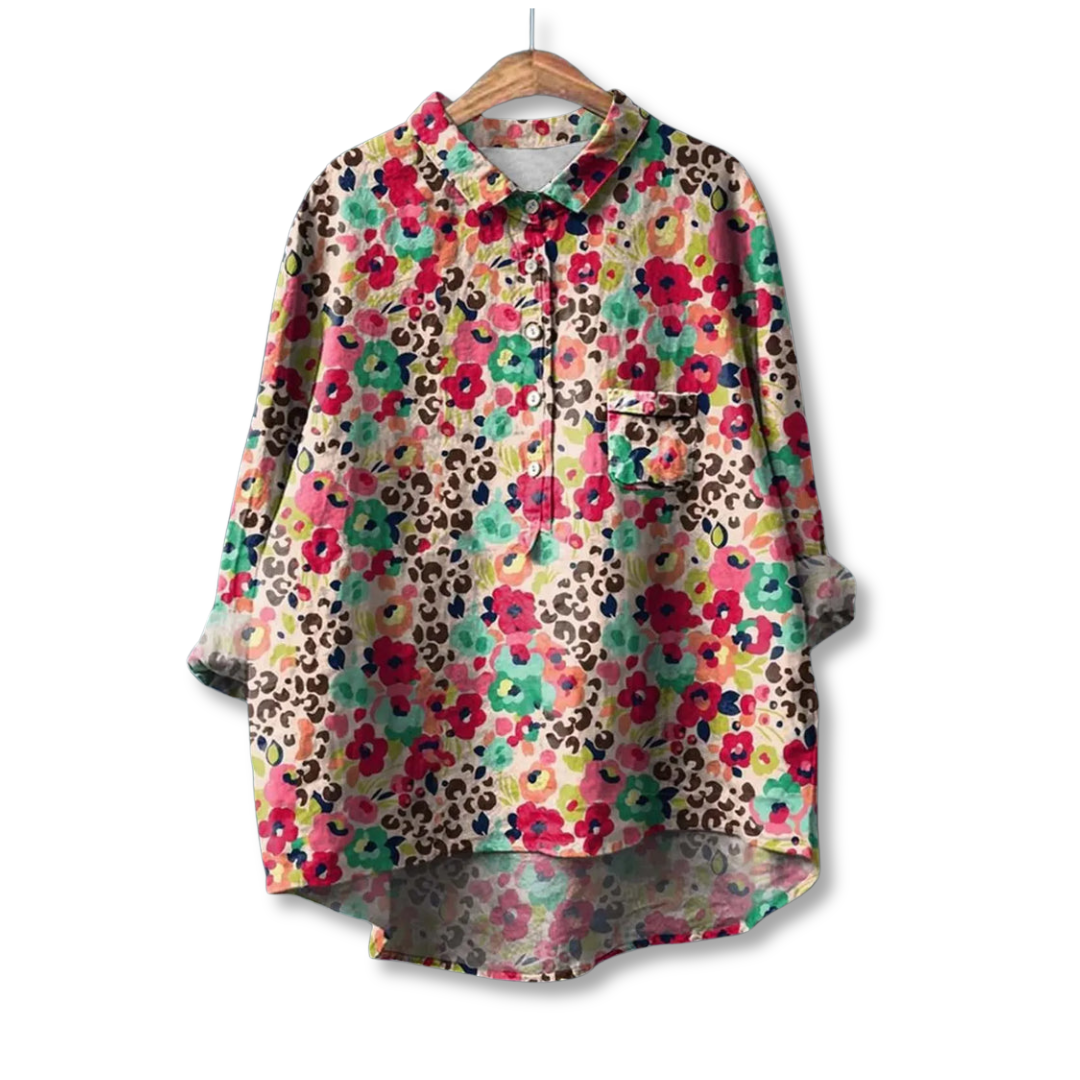 Women's Floral Print Shirt - photo 2