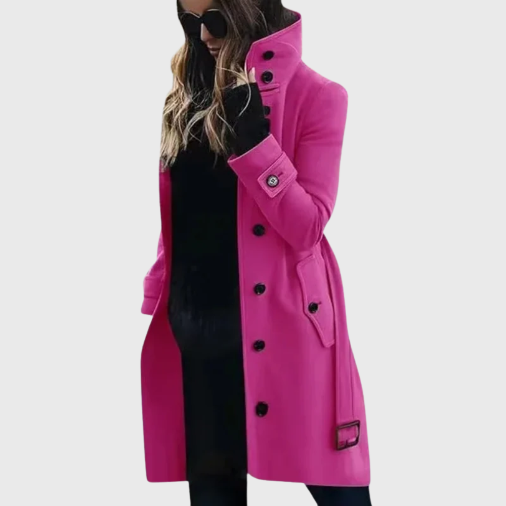 Women's Water-Repellent Long Trench Coat with Full Lining - photo 6