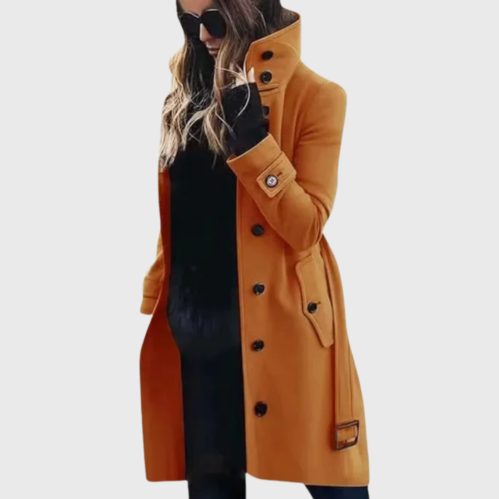 Women's Water-Repellent Long Trench Coat with Full Lining - photo 7