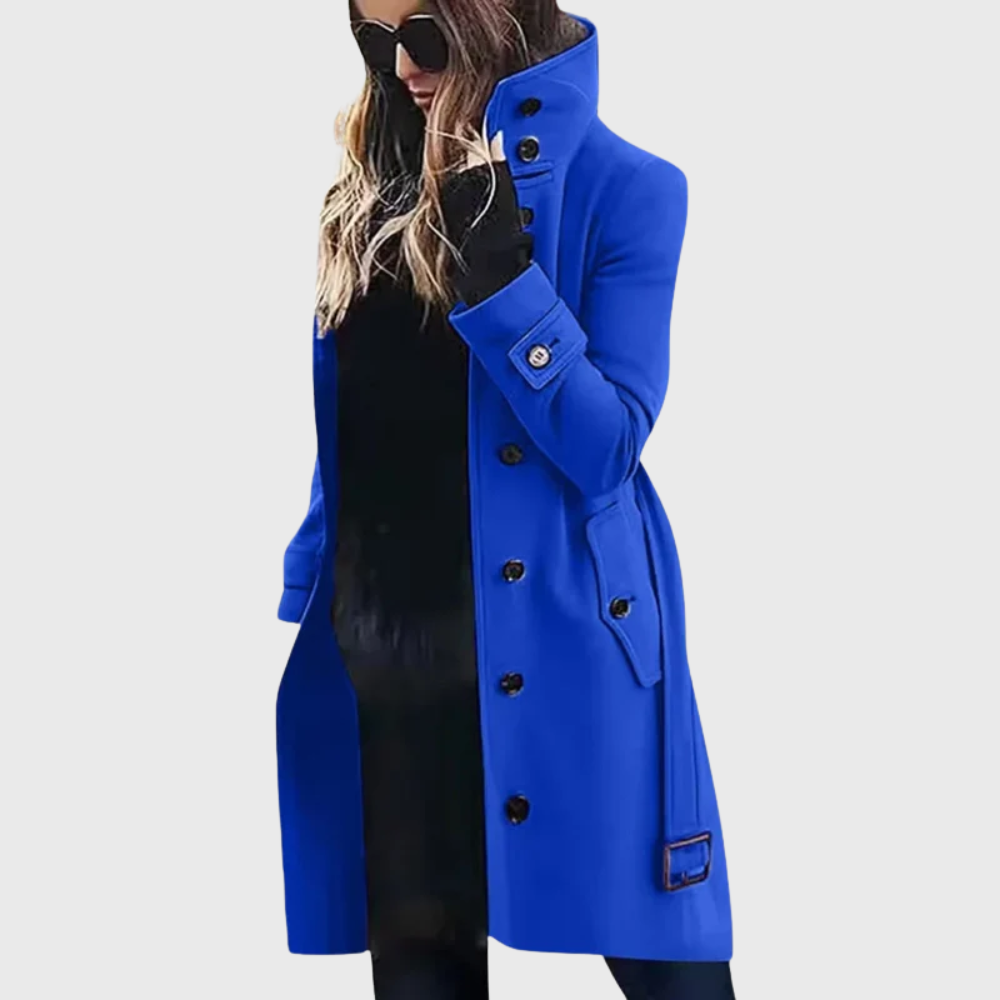 Women's Water-Repellent Long Trench Coat with Full Lining - photo 8
