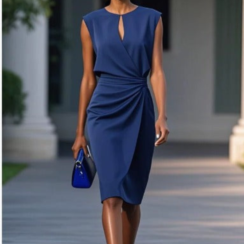 Laurena - Abito midi fluente e elegante da donna