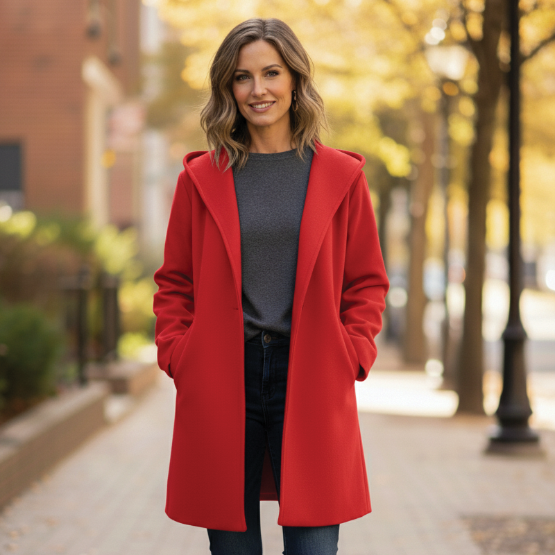 Women's Hooded Oversized Coat for Cold Days
