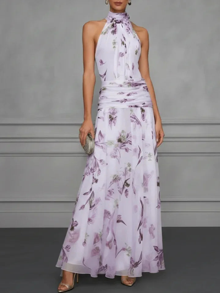 Robe Maxi Mousseline Fleurie pour femme