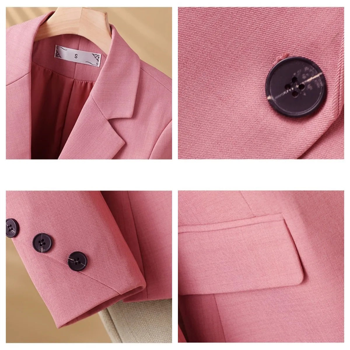 Hana - Women's Tailored Blazer with Single-Breasted Front