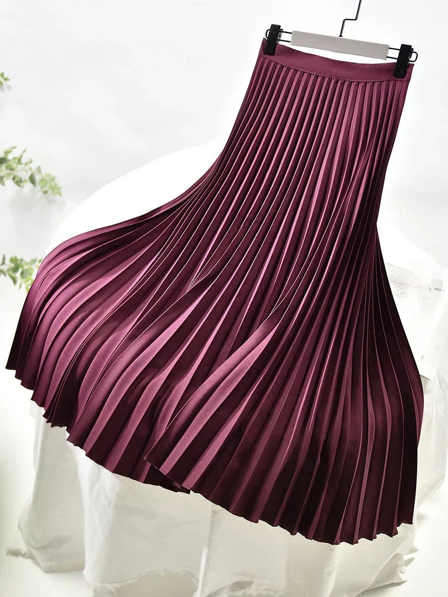 Odette - Women's Pleated Midi Skirt - photo 9