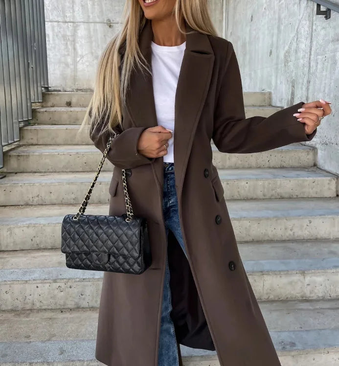 Addison - Women's Classic Long Sleeve Trench Coat - photo 1