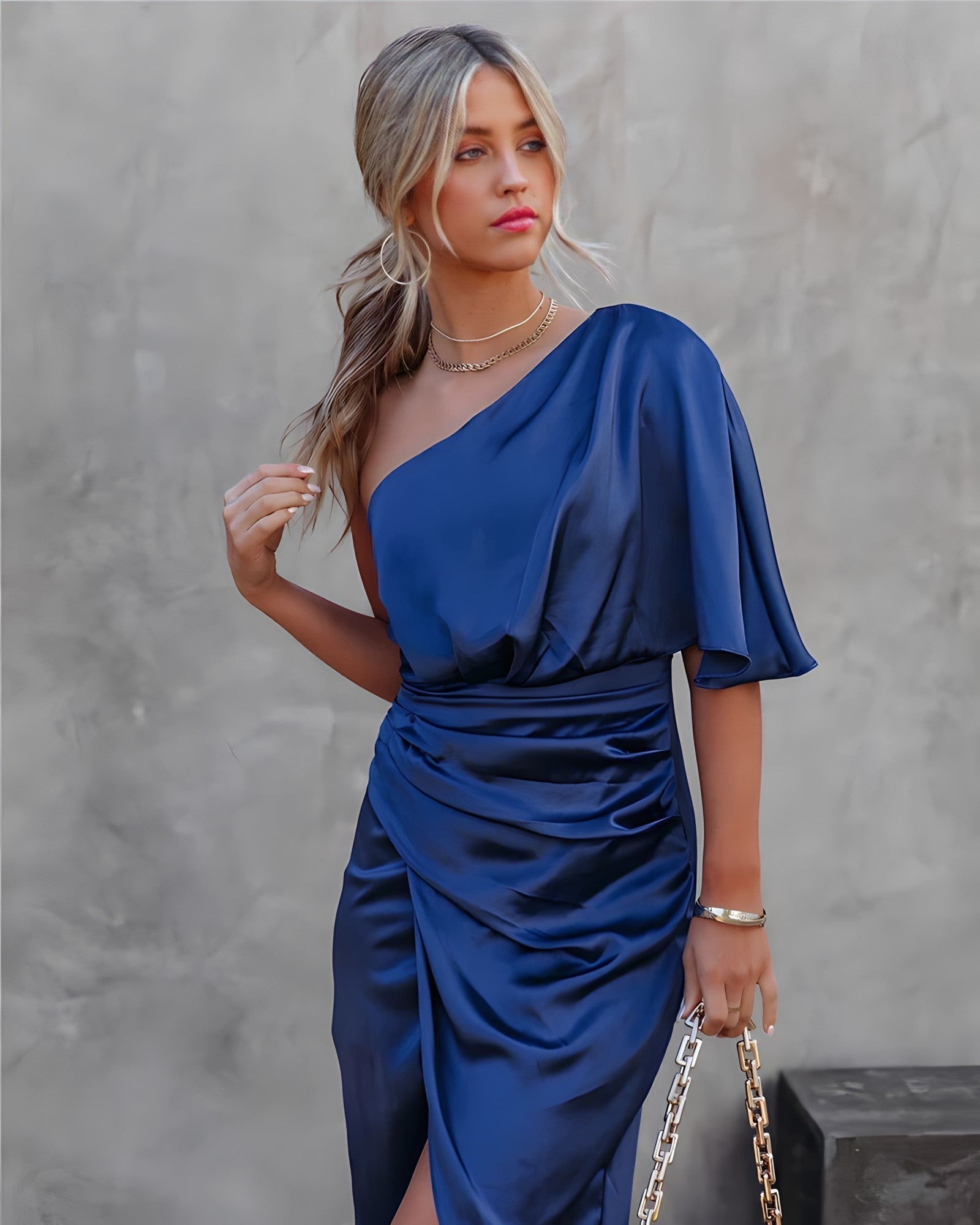 Celeste - Women's Silk Cocktail Sundress - photo 1