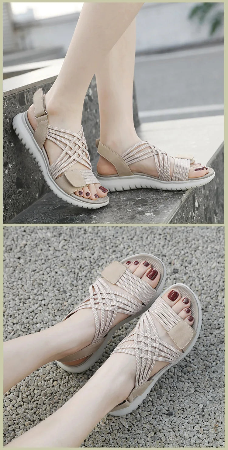 Women's Orthopedic Platform Sandals With Cushioned Arch Support — Stylish Comfort Heels for All-Day Wear