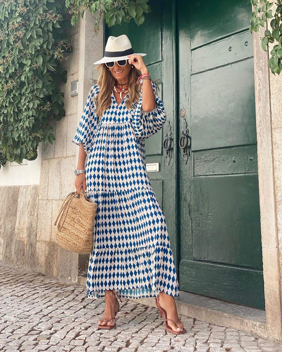 Sophia - Abito lungo bohémien dalla vestibilità ampia da donna