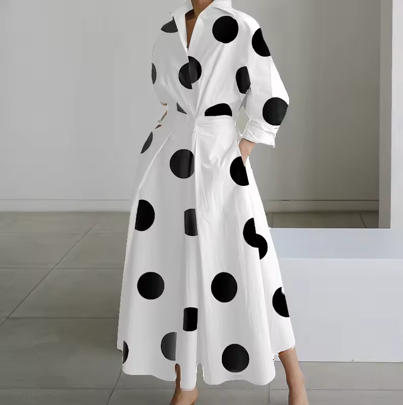 Women's Button-Down Shirt Dress with Cinched Waist - photo 6