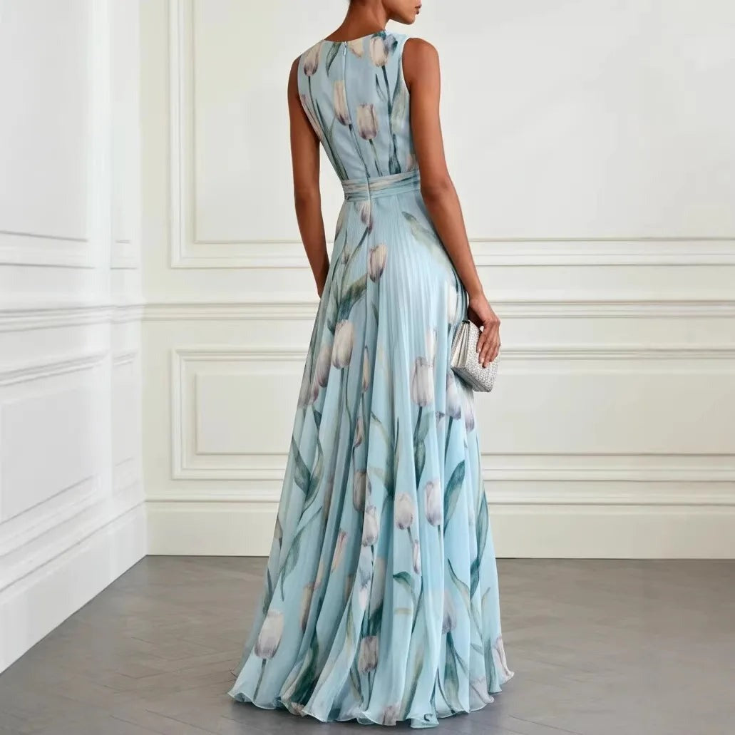 Quinn - Women's Floral V-Neck Wedding Guest Maxi Dress - photo 6