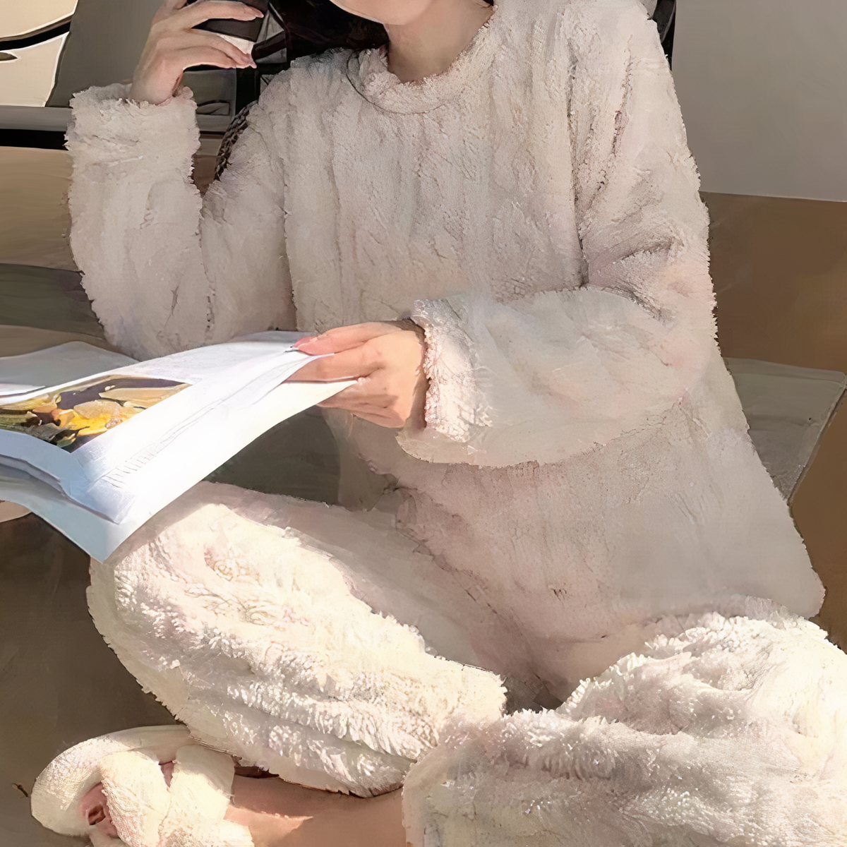 Soft Warm Fleece Pajama Set for Women - photo 4