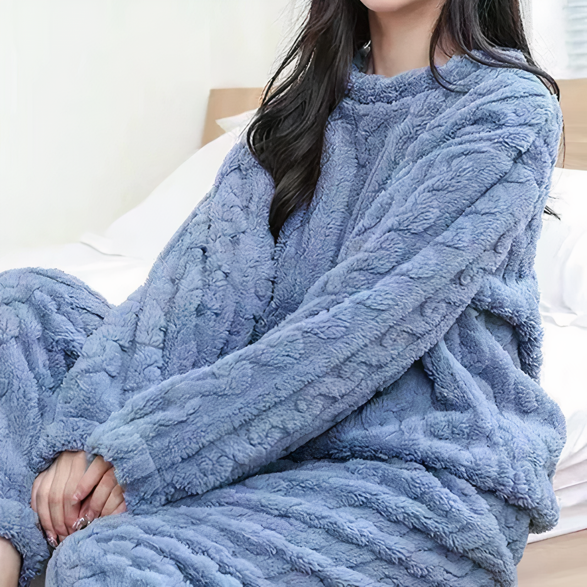 Soft Warm Fleece Pajama Set for Women - photo 3