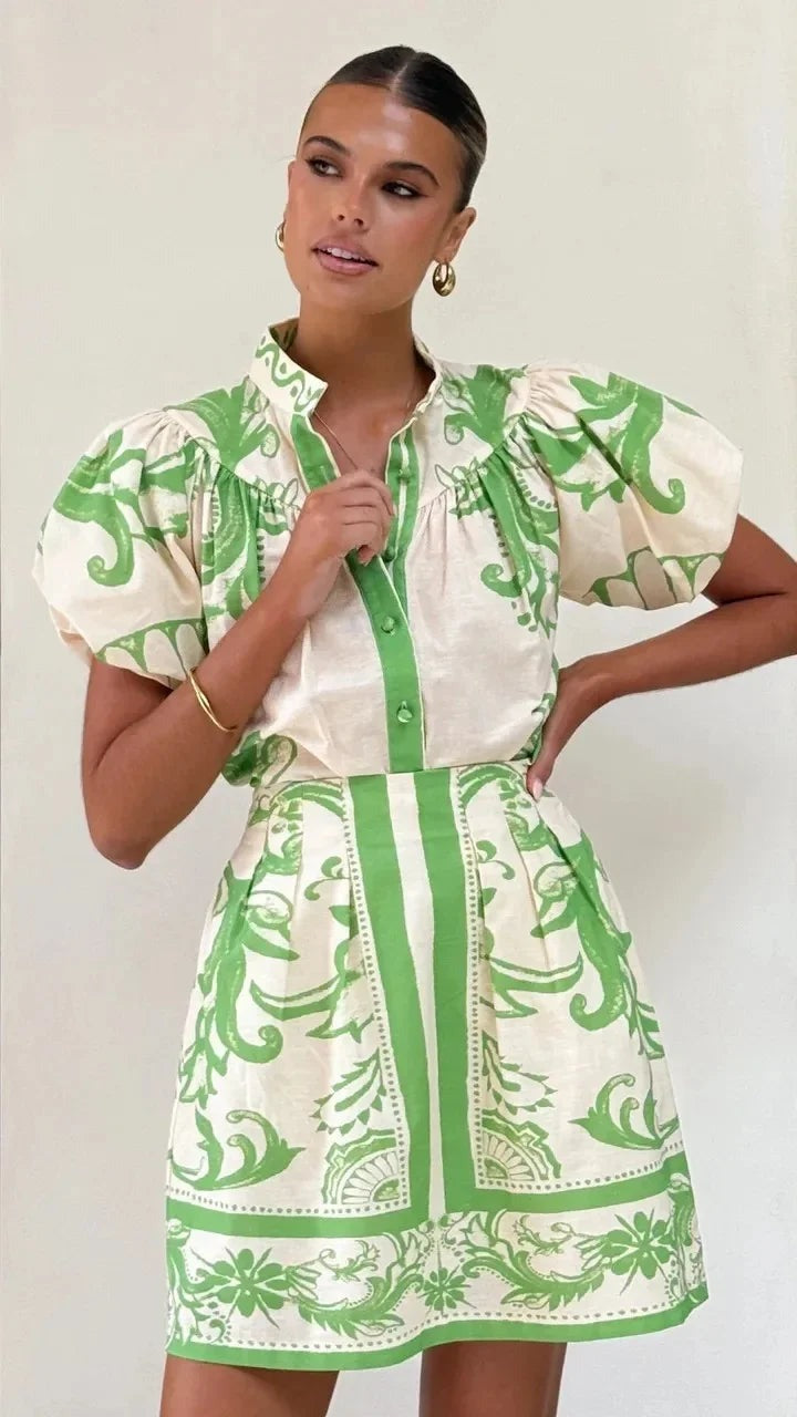 Kelsey Floral Linen Cocktail Dress for Women - photo 2