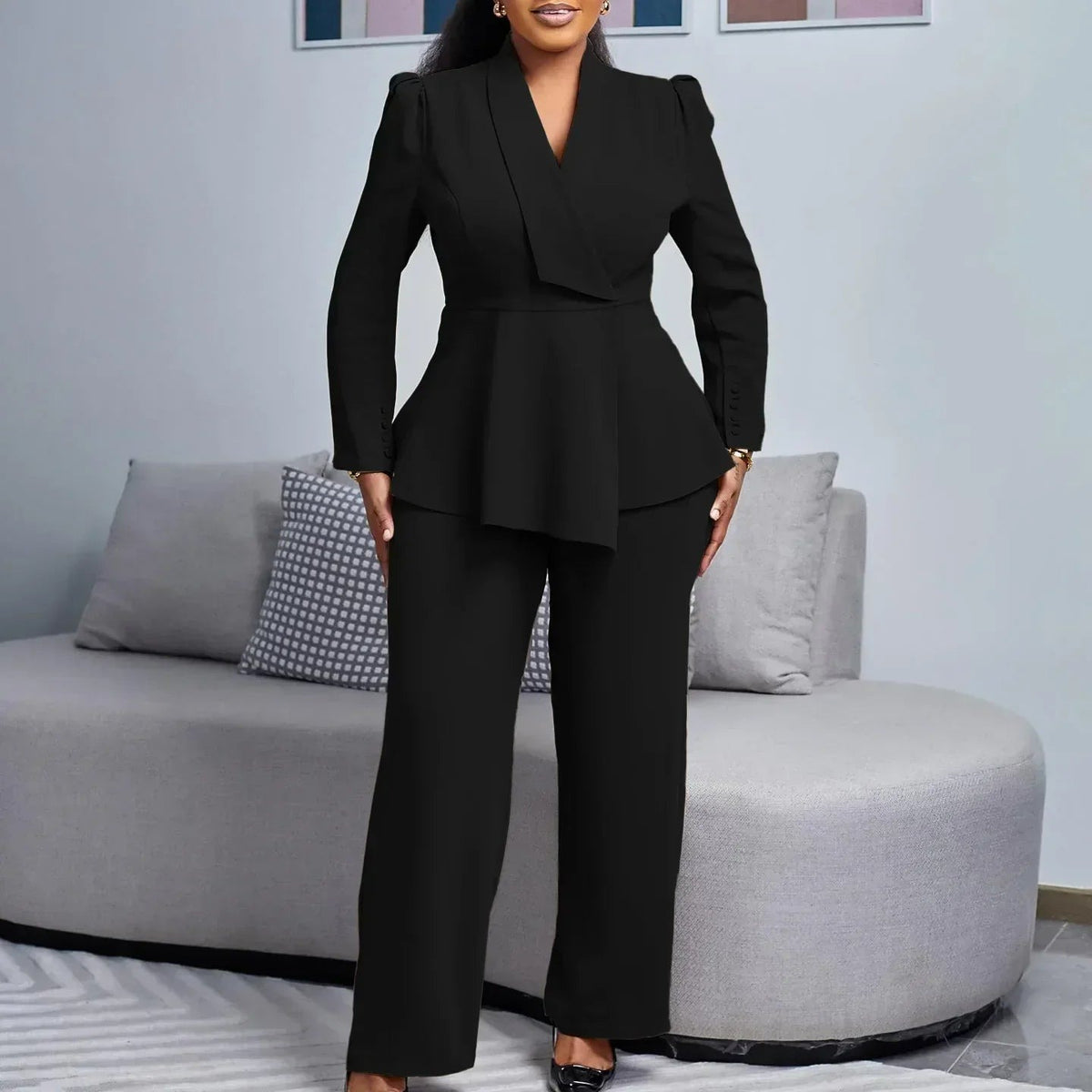 Kylie | Chic Formal Suit Set with Tailored Long Blazer for Women - photo 4