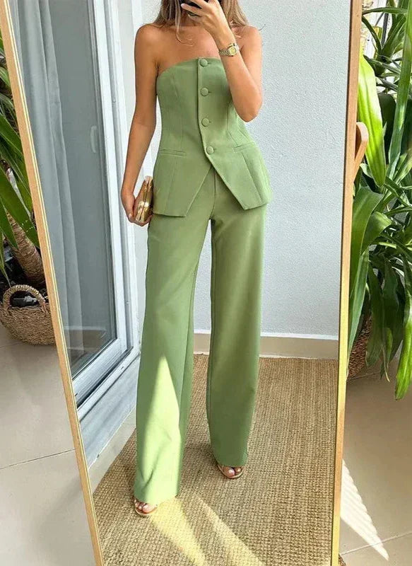Niamh - Women's Two-Piece Set with Matching Trousers