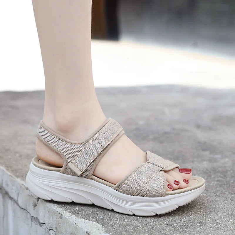 Women's Orthopedic Wedge Sandals With Cushioned Arch Support — Non-Slip, Wide Fit, All-Day Summer Comfort