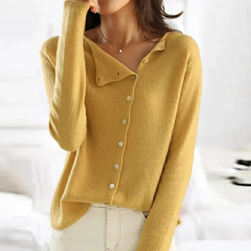 Women's Soft Cashmere Cardigan with Buttons for Autumn - photo 4