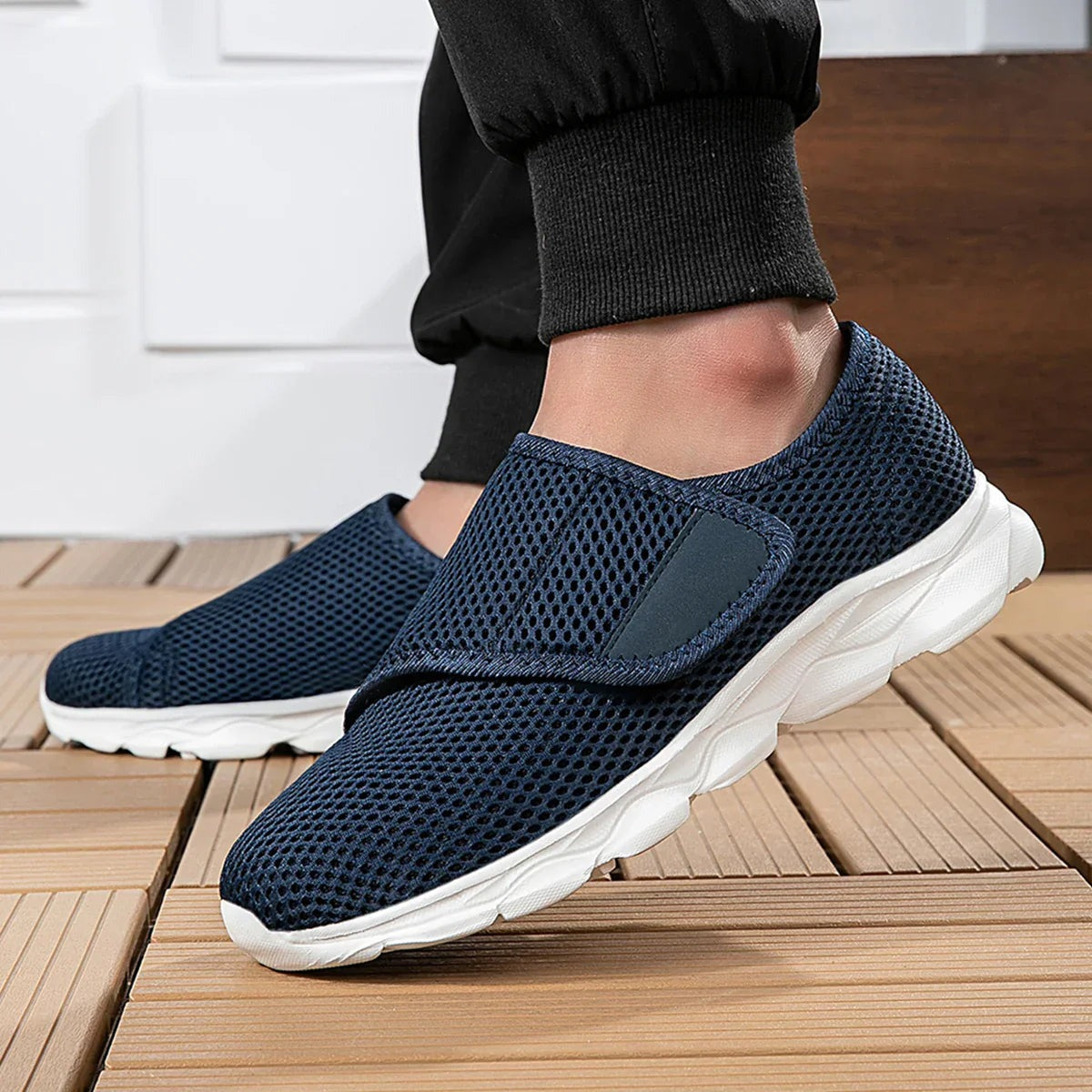 Women's Wide Orthopedic Walking Shoes with Hook and Loop - photo 3