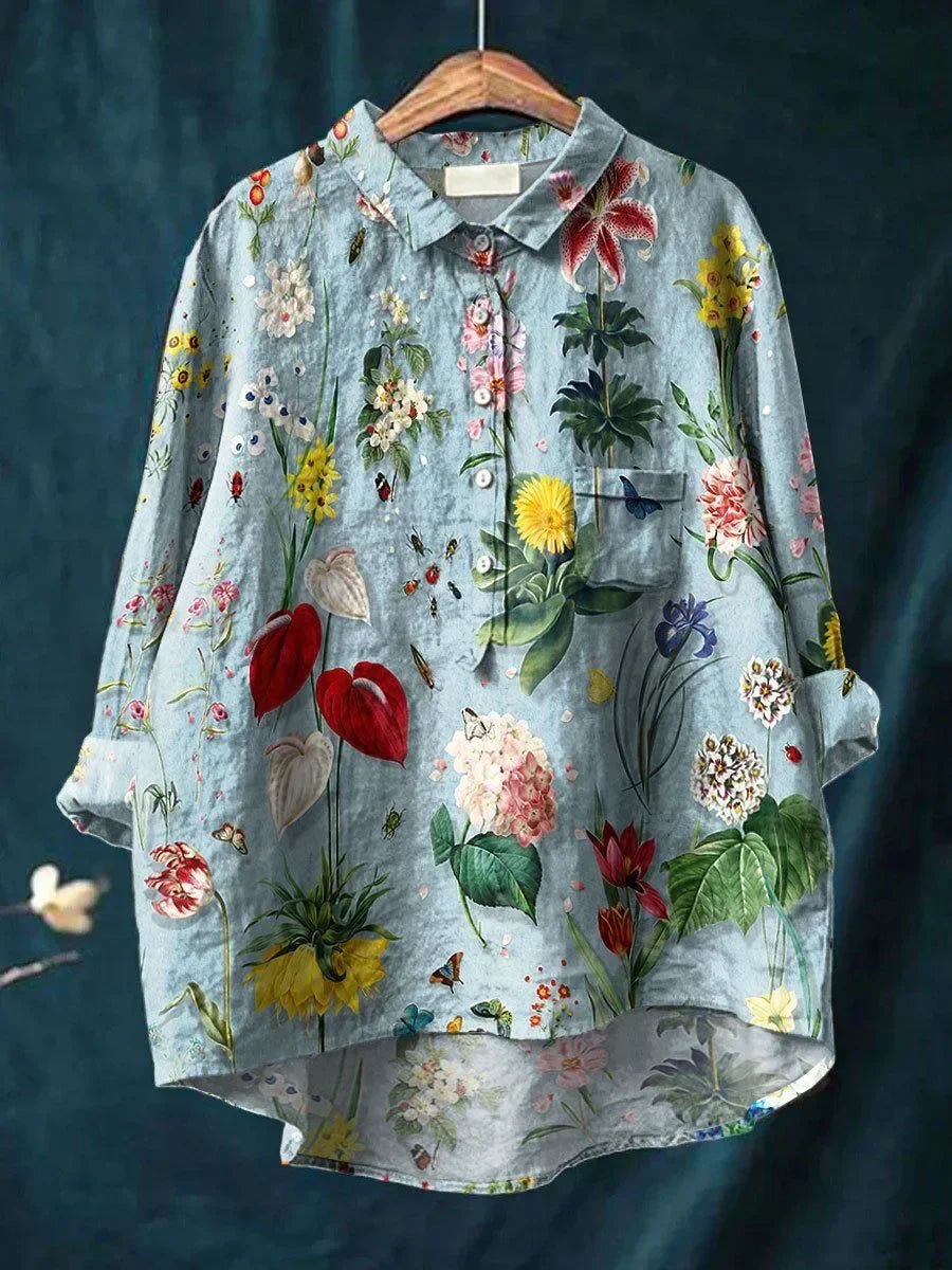Liv - Women's Loose-Fit Floral Shirt - photo 1
