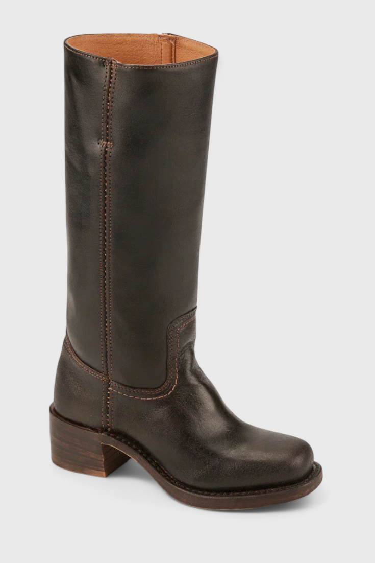 Ella - Women's Leather Knee-High Boots with Heels - photo 17