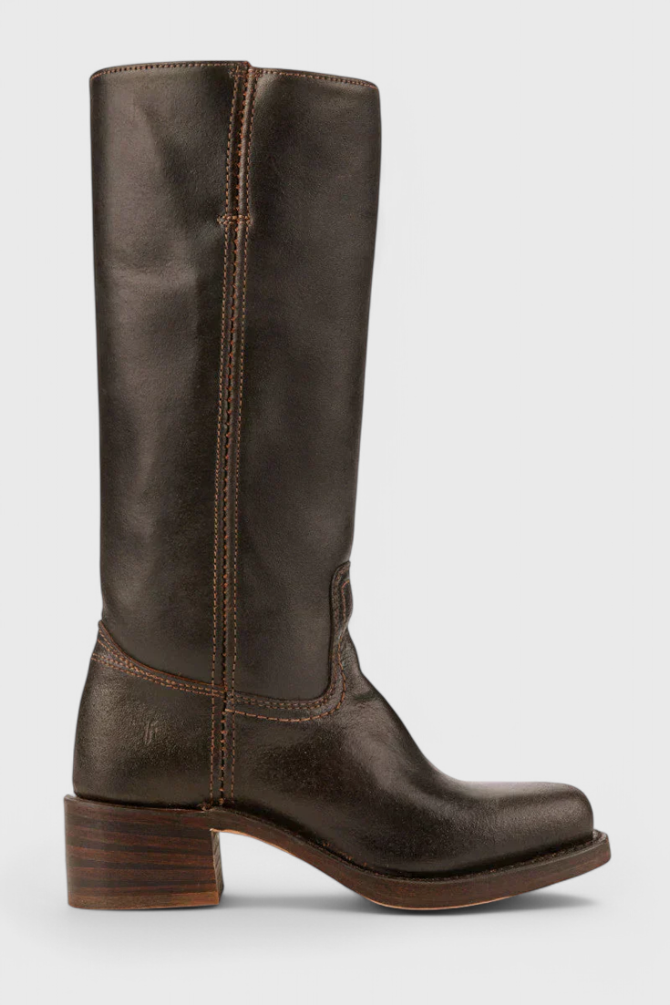 Ella - Women's Leather Knee-High Boots with Heels - photo 19