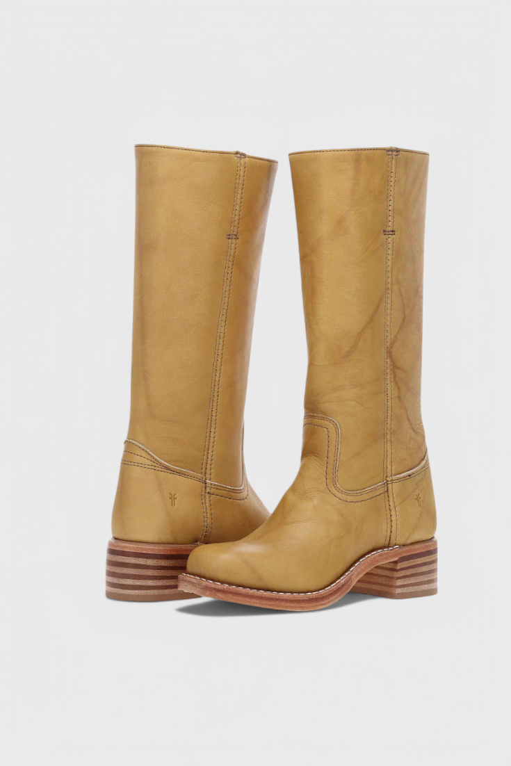 Ella - Women's Leather Knee-High Boots with Heels - photo 3
