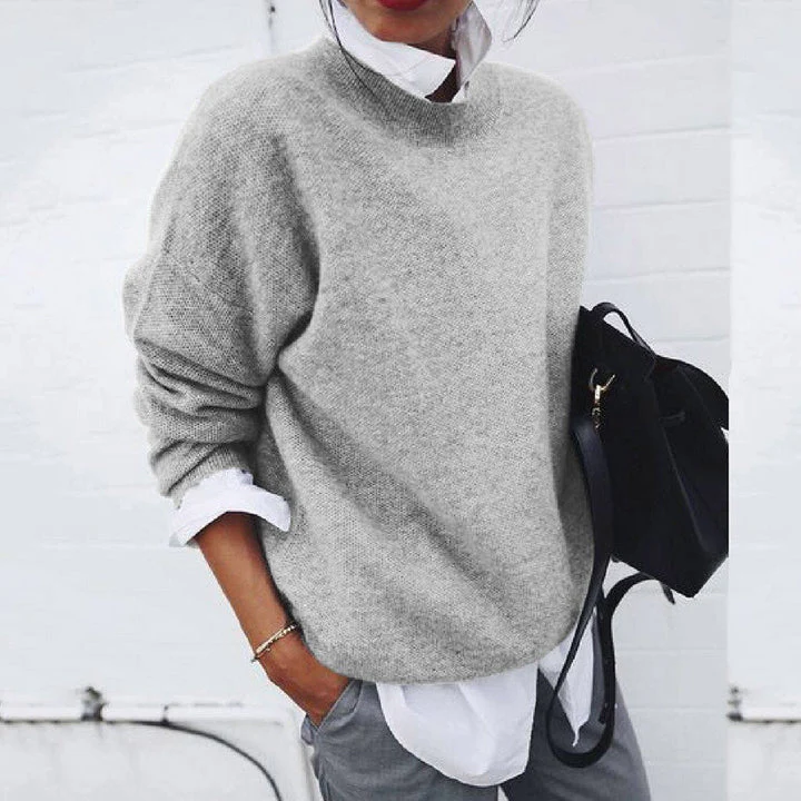 Morbido maglione casual da donna con design Effie