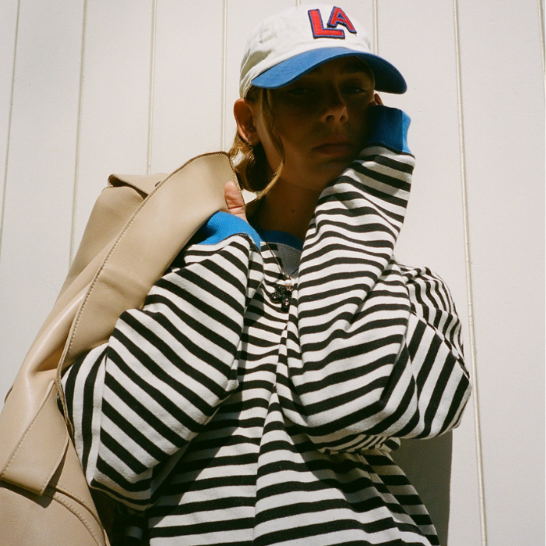 Zoe - Women's Oversized Striped Sweater - photo 5