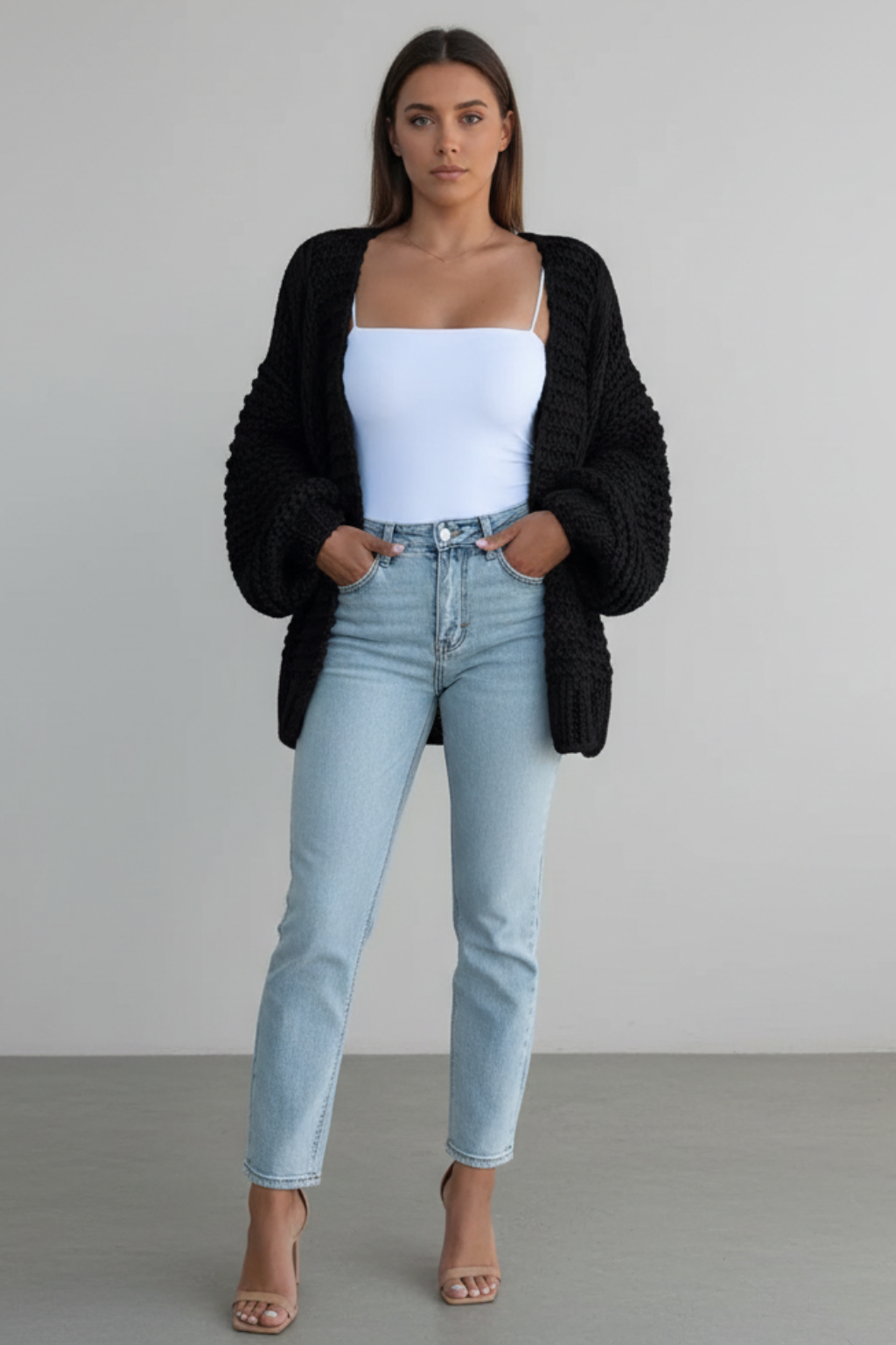 Women’s Chunky Knit Cardigan - photo 7