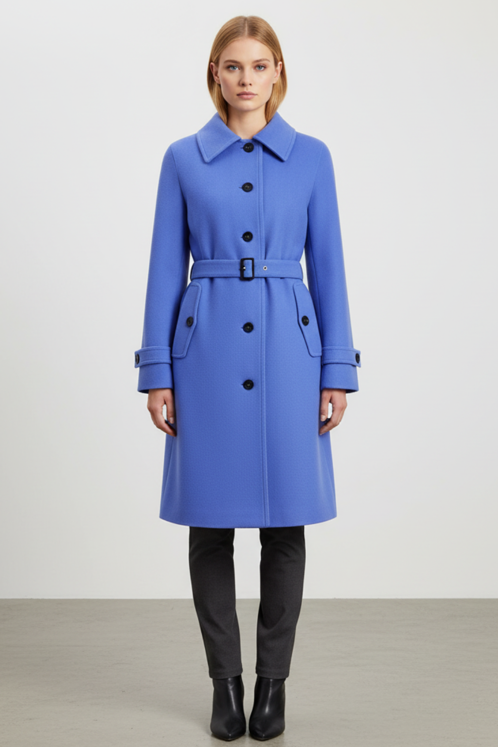 Women's Classic Belted Coat - photo 5