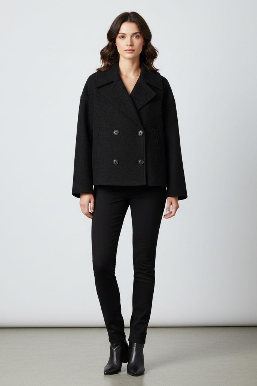 Women’s Double-Breasted Cropped Jacket - photo 8