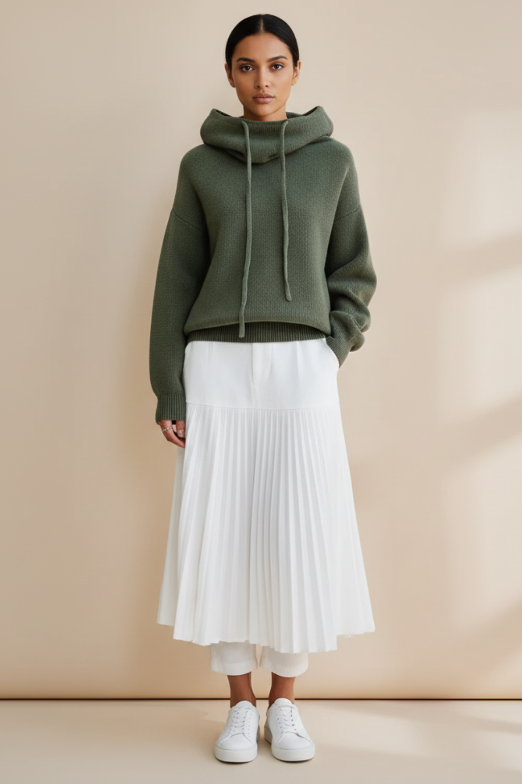 Women’s Hooded Winter Sweater - photo 5