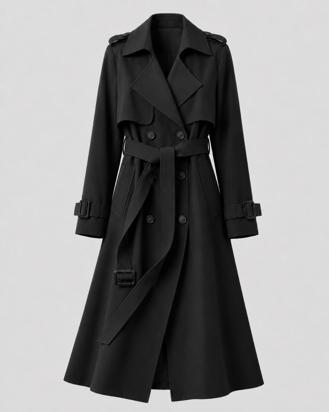 Women’s Long Belted Trench Coat