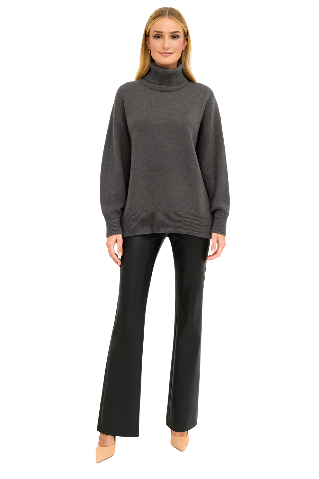 Women’s Loose Fit Turtleneck Sweater - photo 10