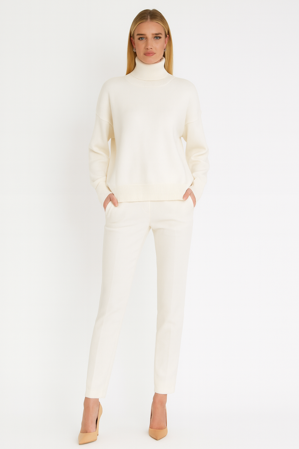 Women’s Loose Fit Turtleneck Sweater - photo 11